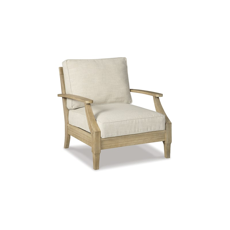 Signature Design by Ashley Clare View Beige 2-Piece Outdoor Seating Package - 81"W x 35"D x 32"H