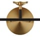 preview thumbnail 102 of 154, JONATHAN Y Bevin Contemporary Transitional Iron/Glass LED Vanity Light