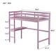 preview thumbnail 7 of 8, Twin High Loft Bed with Safety Guardrail,Built-in desk,Ladder for Home