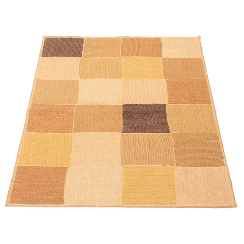 ECARPETGALLERY Braid weave Sienna Brown Jute Rug - 4'1 x 6'0