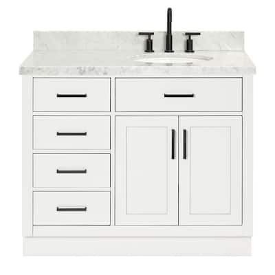 Ariel T043SRCWOVO Hepburn 43" Free Standing Single Basin Vanity Set