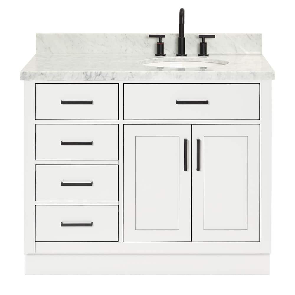 Ariel T043SRCWOVO Hepburn 43" Free Standing Single Basin Vanity Set