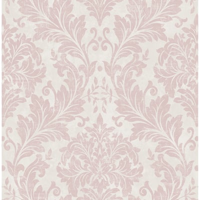 Seabrook Designs Unice Carryover Damask Unpasted Wallpaper