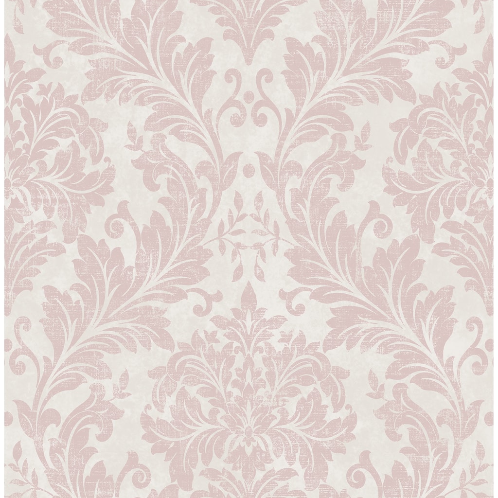 Seabrook Designs Unice Carryover Damask Unpasted Wallpaper