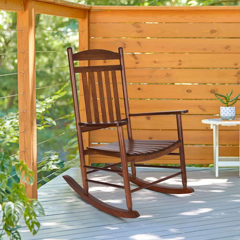 Grandview Wood Outdoor Patio Rocking Chair