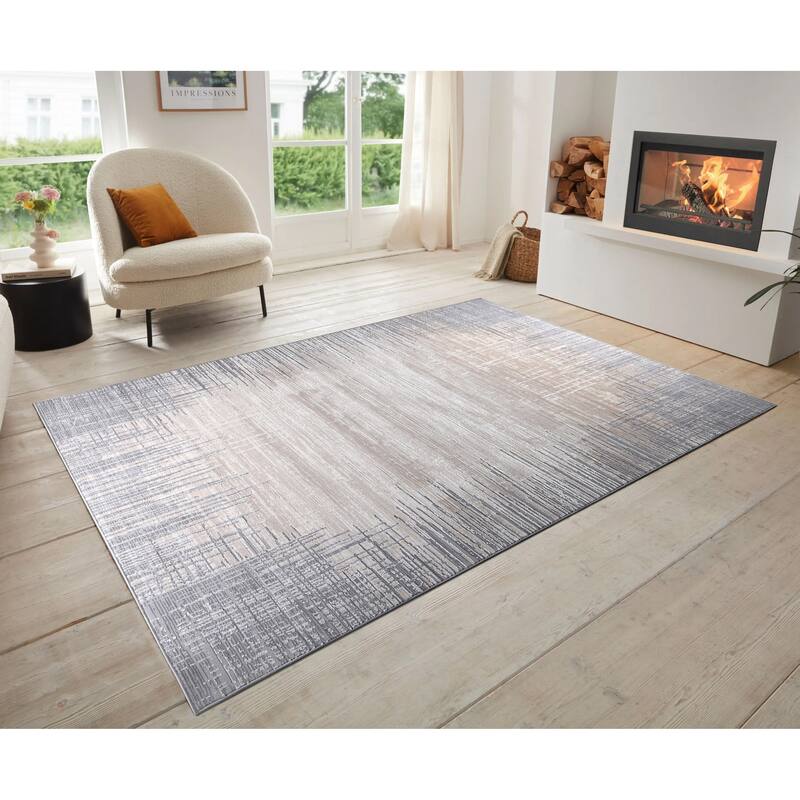 Ray Collection Modern Abstract Area Rug