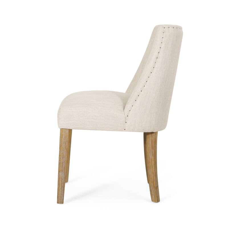 Frances Fabric Dining Chair (Set of 2) by Christopher Knight Home