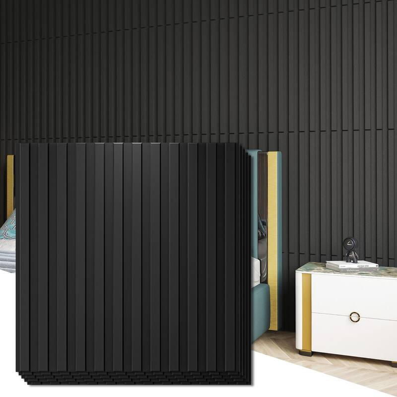 Art3d 3D Decorative Wall Panels,PVC Fluted Textured Panels,32sq.ft