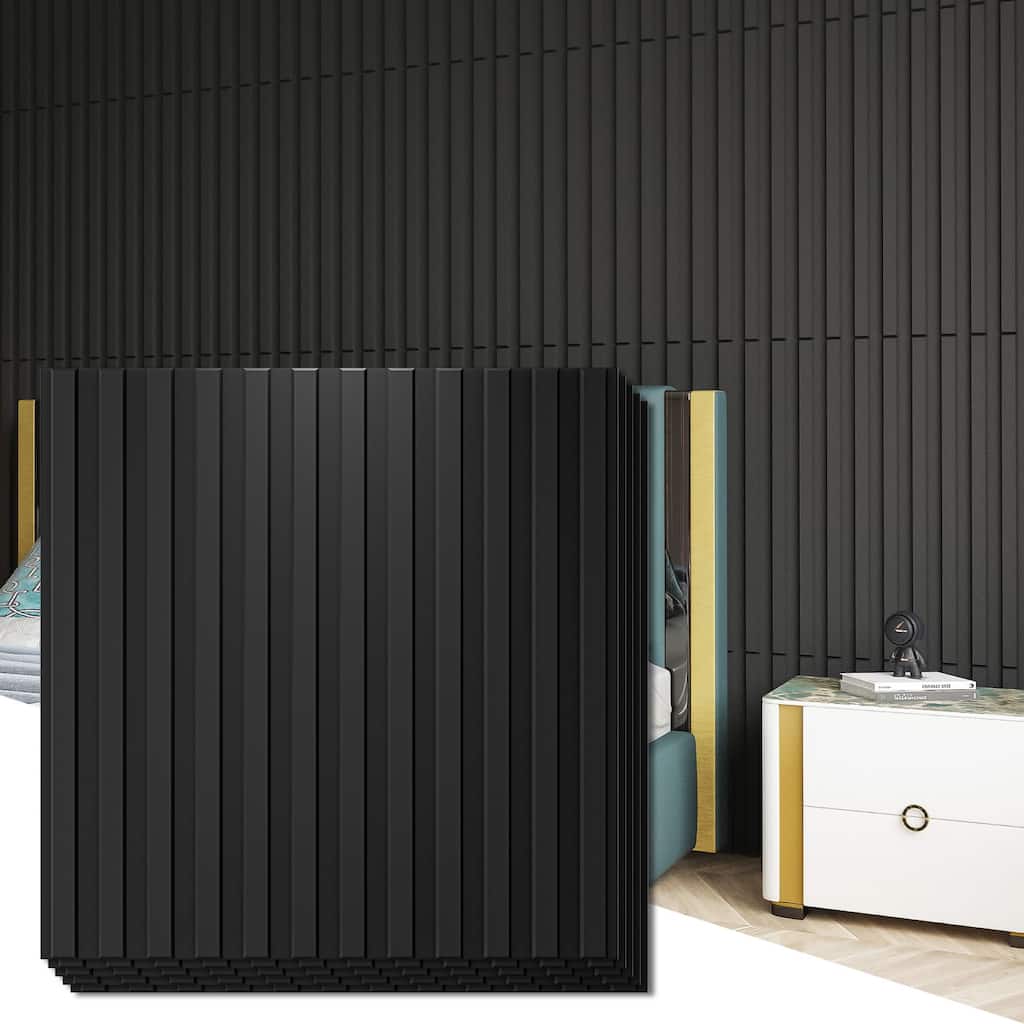 Art3d 3D Decorative Wall Panels,PVC Fluted Textured Panels,32sq.ft