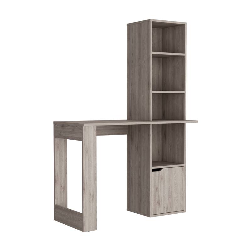 Computer Desk with Bookcase and Cabinet,Computer Table for Living Room Bedroom