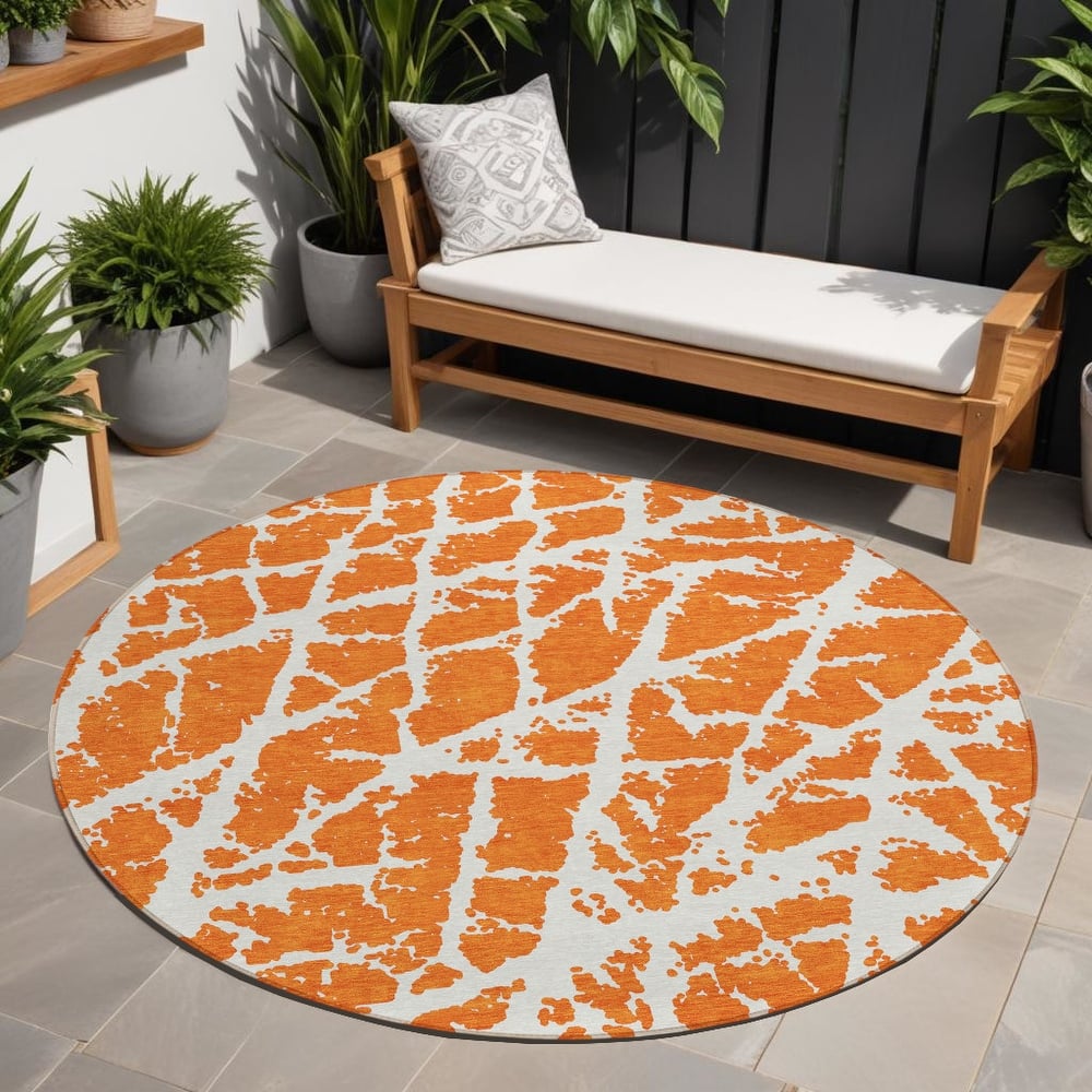 Nalu Artistic Abstract Weather Resistant Classic Meets Modern Outdoor Rug