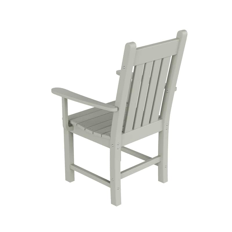 Laguna Hdpe All Weather Outdoor Patio Dining Chair With Arms