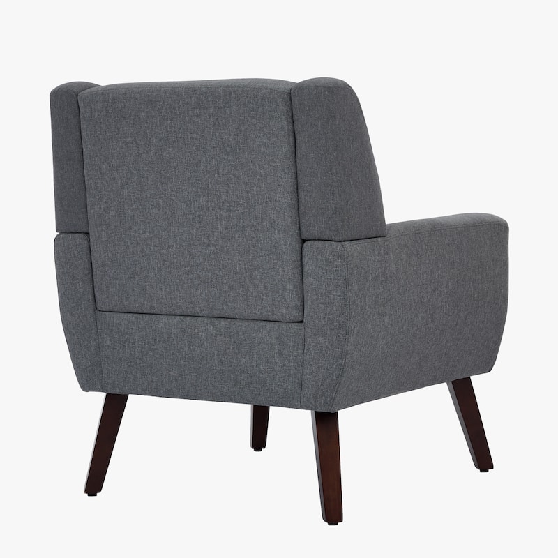 Modern Upholstered Linen Armchair Accent Chair