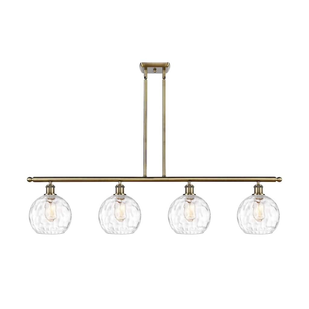 Innovations Lighting Ballston Athens Water Glass - 4 Light 48" Island Light