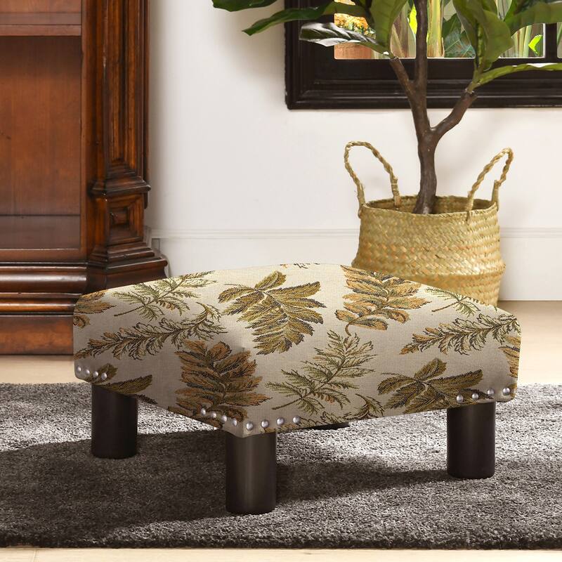 Jules 16" Square Footstool Ottoman