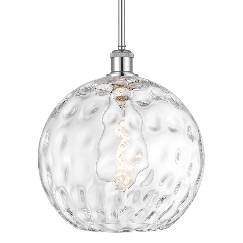 Innovations Lighting 516-1S-15-12 Athens Pendant Athens 12" Wide - Polished Chrome / Clear Water Glass
