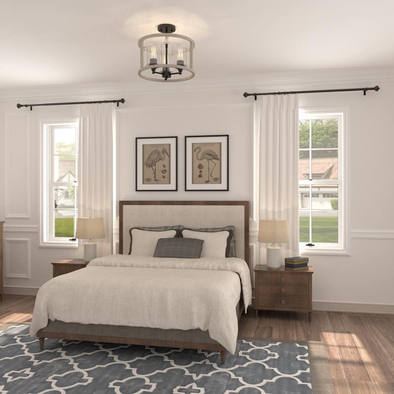 Acroma Black Steel Adjustable Single Elengant Curtain Rod