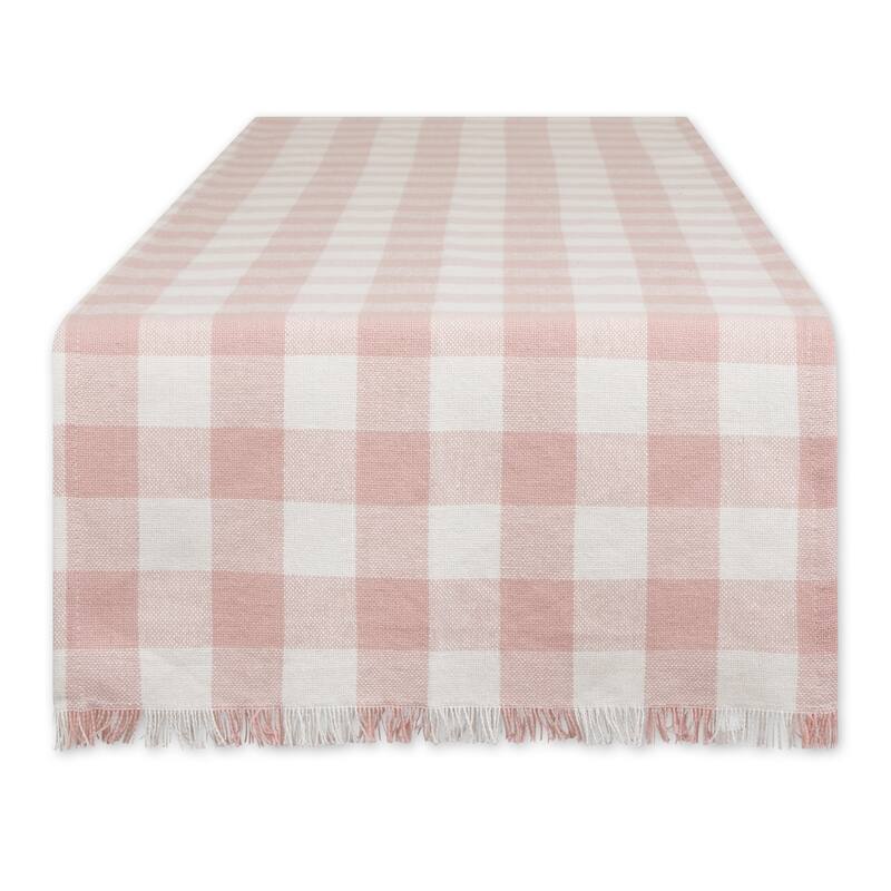 DII Heavyweight Fringed Table Runner - 14x72 - Pale Mauve