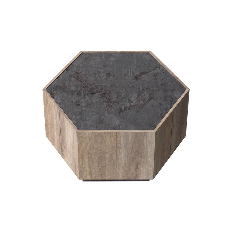 Hexagonal Rural Style Garden Retro Coffee Table