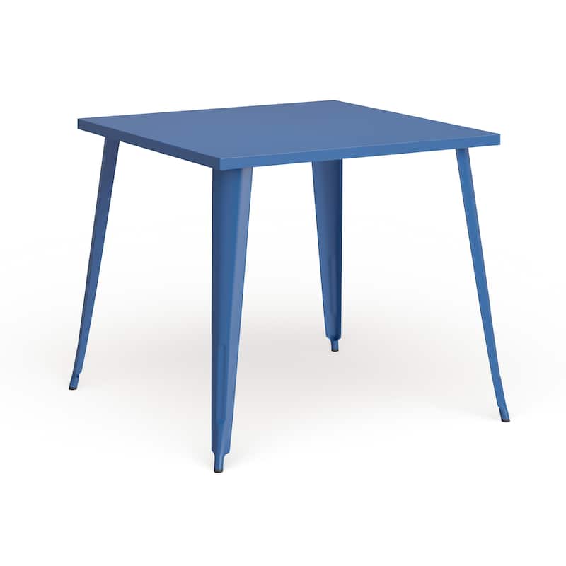 35.5'' Square Metal Indoor-Outdoor Table - 35.5"W x 35.5"D x 29.75"H