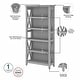 preview thumbnail 67 of 81, Key West 5 Shelf Bookcase by Bush Furniture
