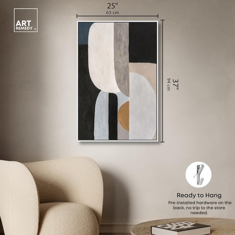 Interlocking Segments II Canvas by Art Remedy
