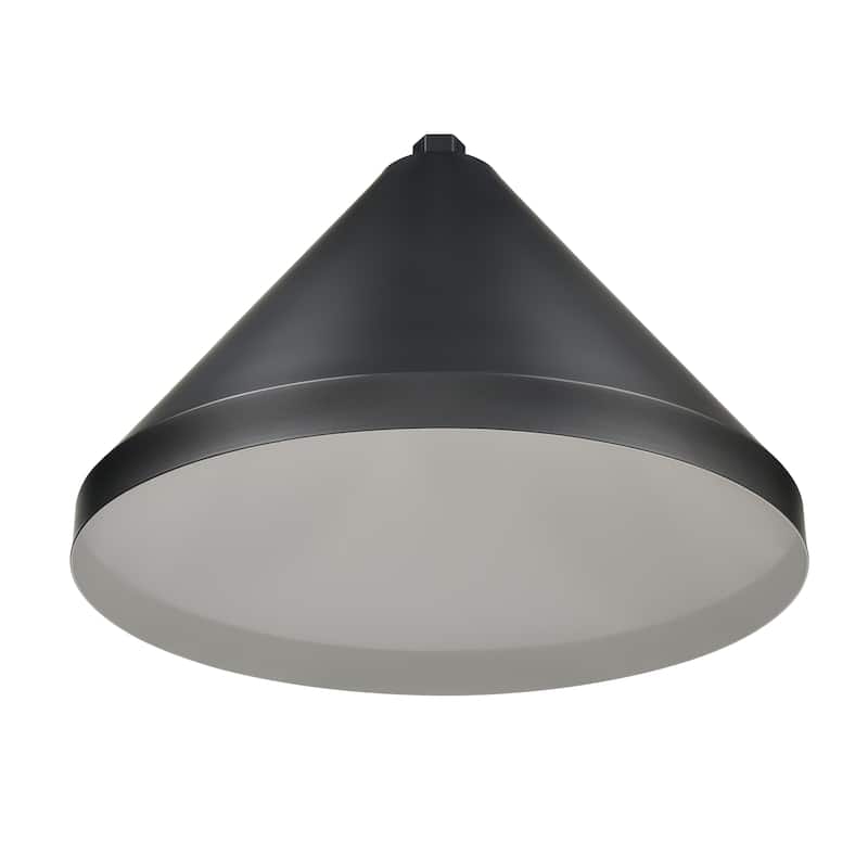 R Series 1-Light Cord Wide Cone Satin Black