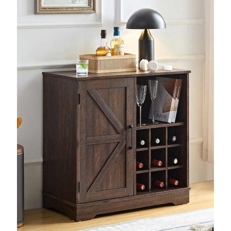 Wine Bar Cabinet Buffet Sideboard Cabinet