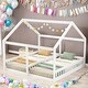preview thumbnail 2 of 6, Twin Size House Shaped Platform Beds,2 In 1 Beds,Two Shared Beds