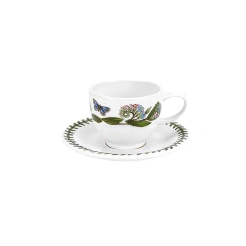 Portmeirion Botanic Garden Espresso Cup and Saucer Set - 3.5 oz