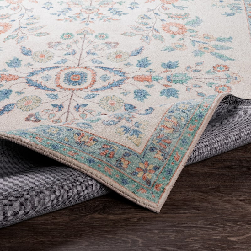 Livabliss Arrietty Vintage Floral Oriental Area Rug