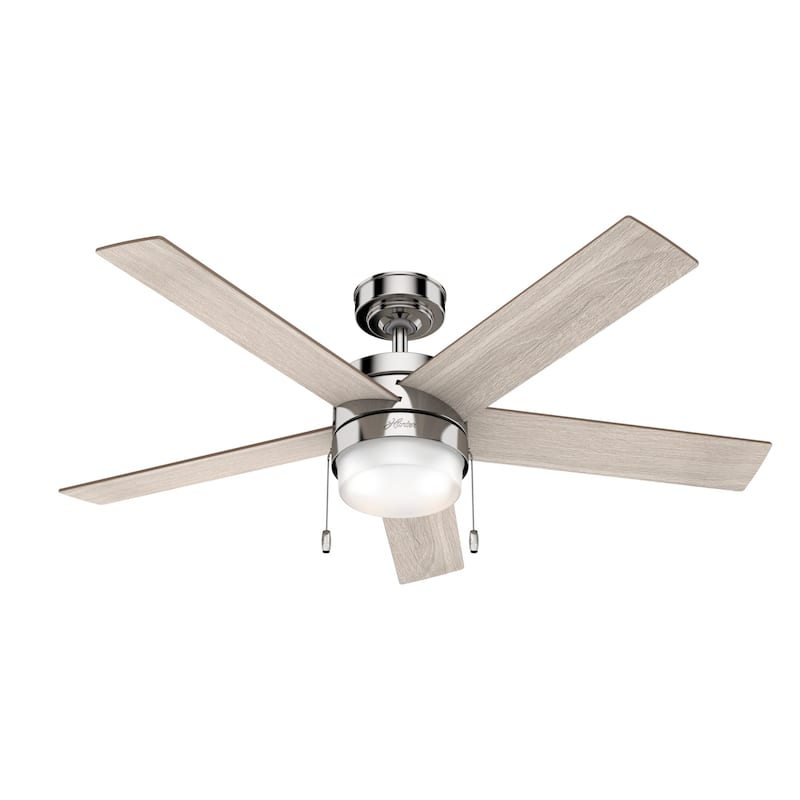 Hunter 52" Claudette Ceiling Fan with LED Light Kit and Pull Chain