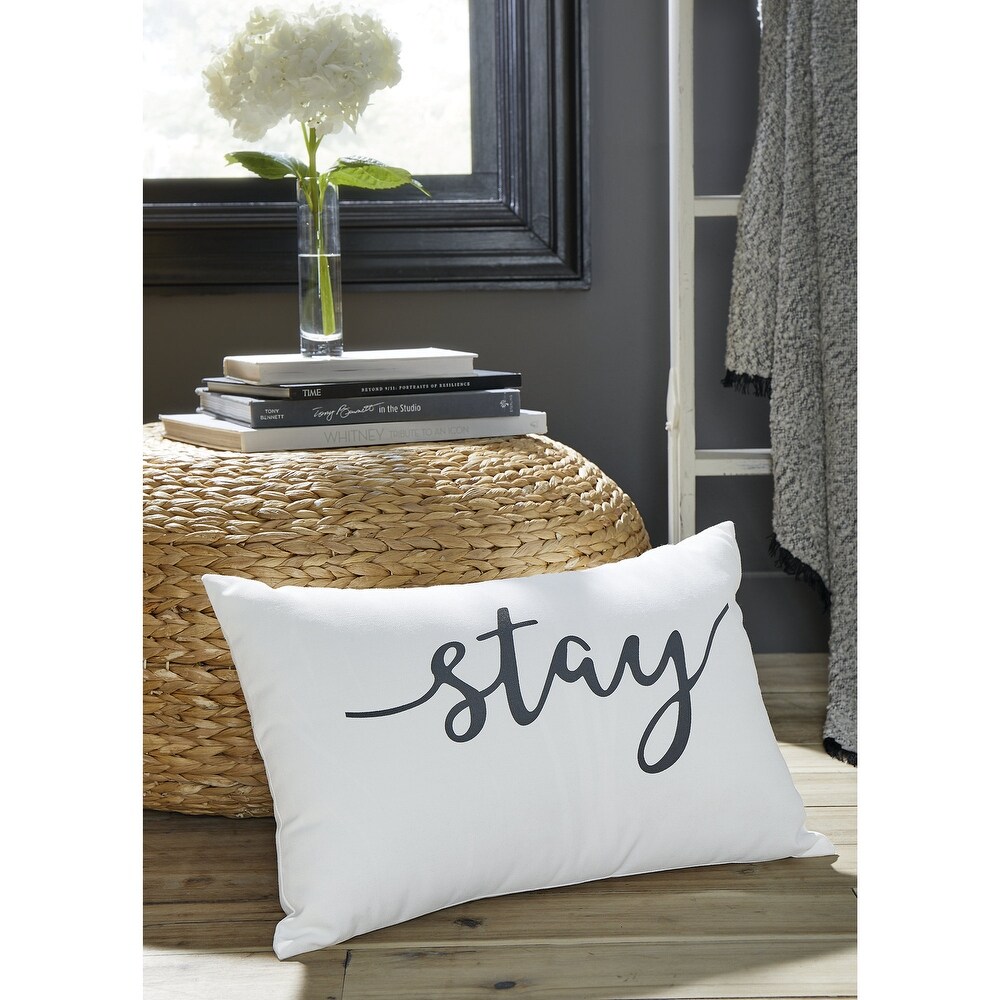 Signature Design by Ashley® Nashlin 4-Piece White/Rust Throw Pillow Set, Becker Furniture