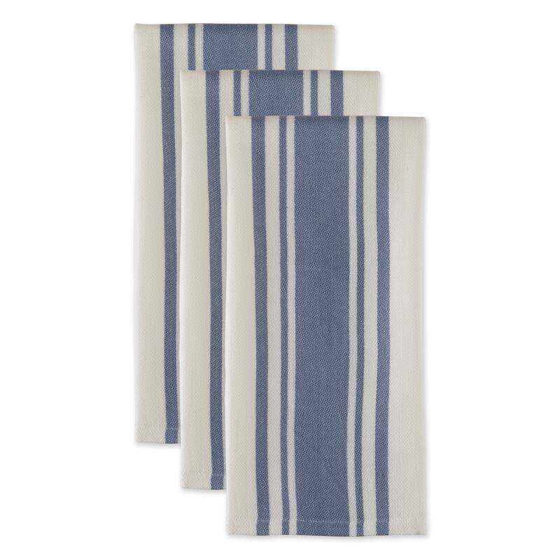 DII Vintage Red Chef Stripe Dishtowel (Set of 3)
