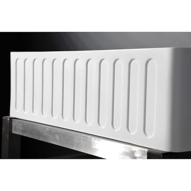 Kingston Brass Arcticstone 33" Farmhouse Single Basin Stone Composite
