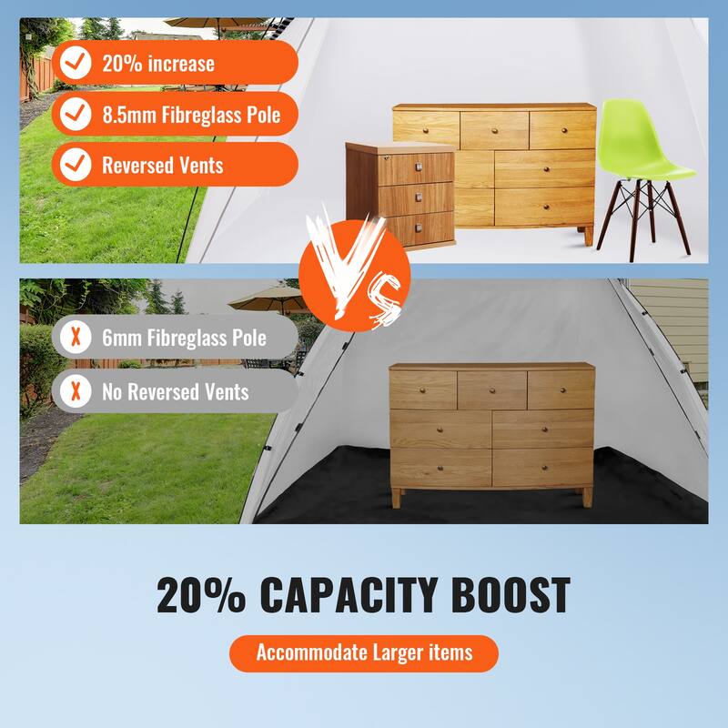 Portable Paint Booth, Larger Spray Paint Tent with Built-in Floor, Painting Tent Station, 10x7x6ft Spray Paint Shelter