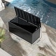 preview thumbnail 13 of 13, 230 Gal. Resin Lockable Patio Outdoor Storage Deck Box for Furniture - 57.9"L x 32.2"W x 33.7"H