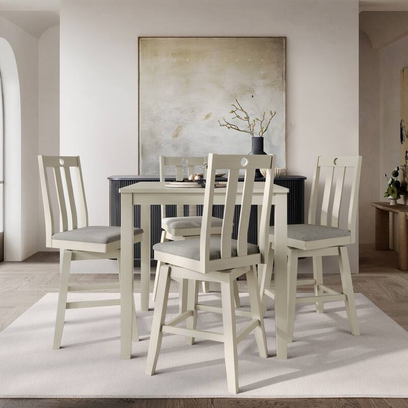 CraftPorch Mid Century Swivel Counter Dining Set