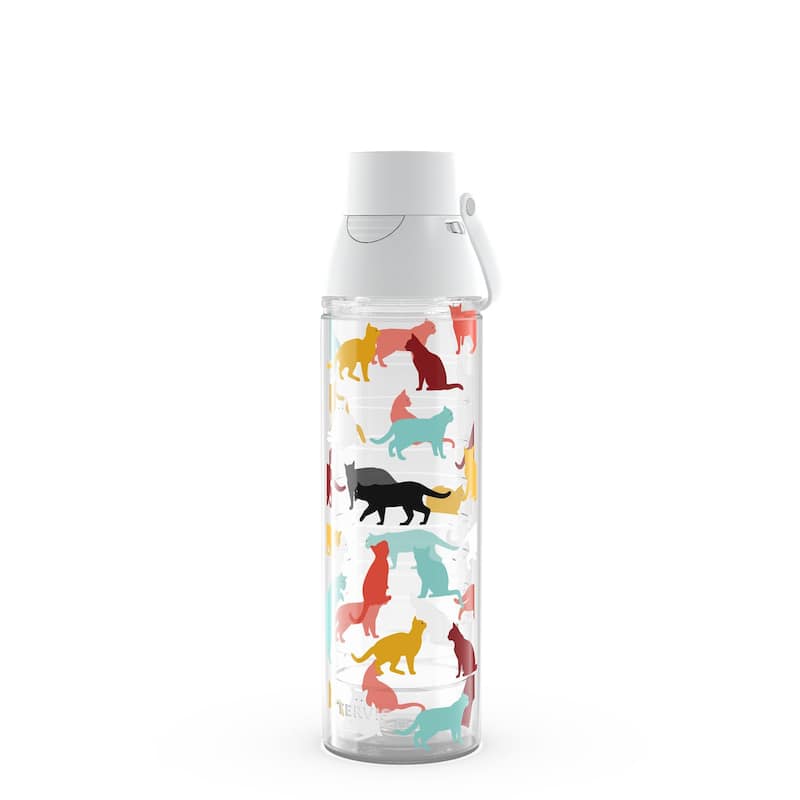 Tervis Pet Love Made in USA Double Walled Insulated Travel Tumbler, Cat Pounce Love - 24oz Venture Lite Water Bottle - 24oz Venture Lite Water Bottle