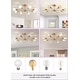preview thumbnail 41 of 71, Modern Vintage Glam Metal Sputnik Semi - Flush Mount Ceiling Light