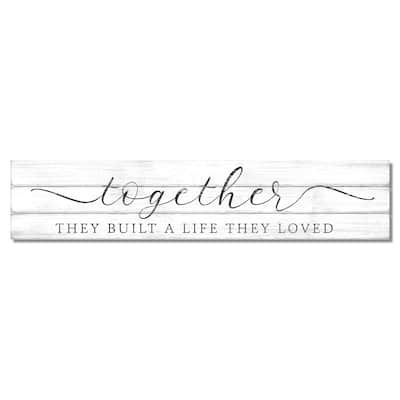 Pine Pallet Sign 36" x 7.5" - Together