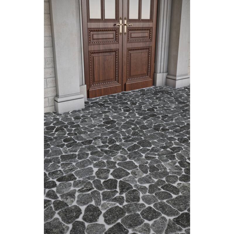 Full Eclectic 18 in. x 18 in. Marble Tumbled Wall and Floor Tile