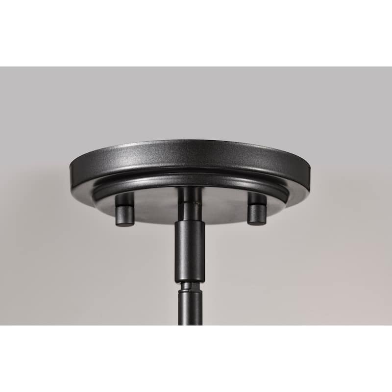 Warren 8 Inch Pendant Gun Metal with Satin White Glass - Gun Metal