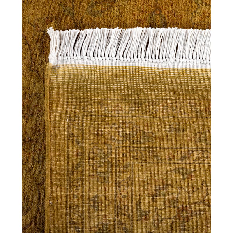 Overdyed One-of-a-Kind Hand-Knotted Area Rug - Gold - 8' 1" x 10' 5"