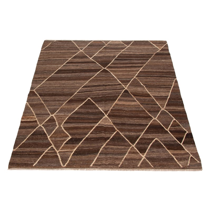 Sivas Brown Kilim 5'11" x 7'10" - 5'11 x 7'10