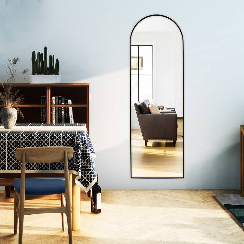 Aluminum Metal Frame Full-Length Floor Mirror