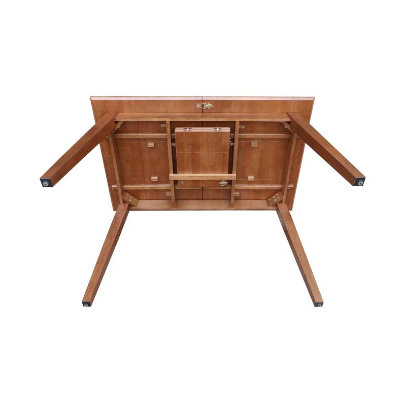 International Concepts Solid Wood 60" Butterfly Extension Dining Table