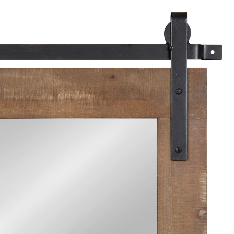 Kate and Laurel Cates Rustic Rectangular Wall Mirror
