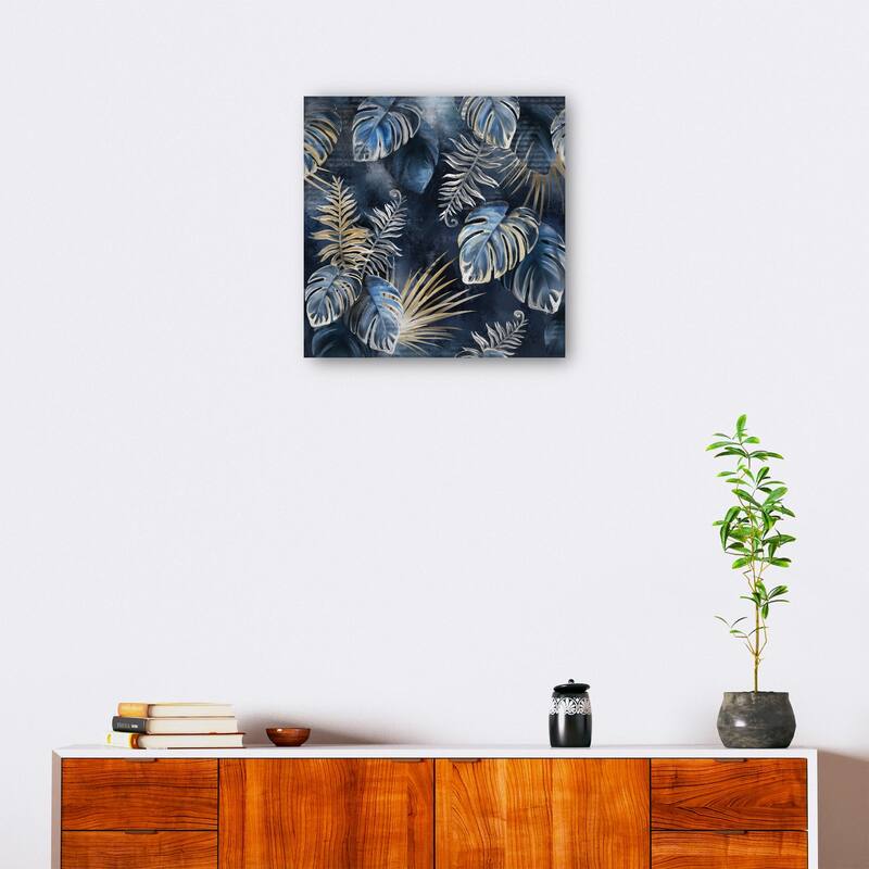 Midnight Palms By Studio Arts Canvas Art Print