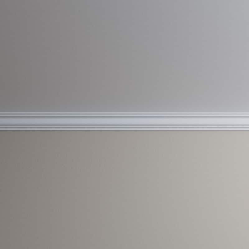 2 3/4"H x 2 3/4"P x 3 7/8"F x 96"L Adeline Crown Moulding - 1-Pack